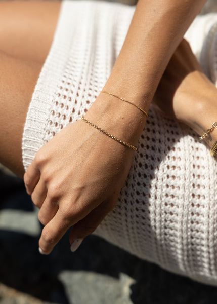 AMĒNAH | Double Link Bracelet - 14K GF