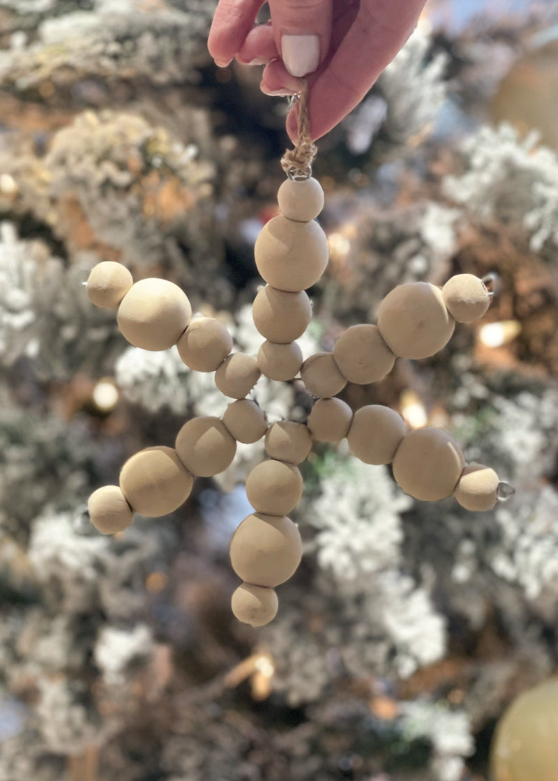 Snowflake Bead Ornament