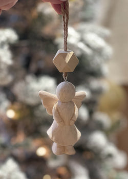 Wood Angel Ornament
