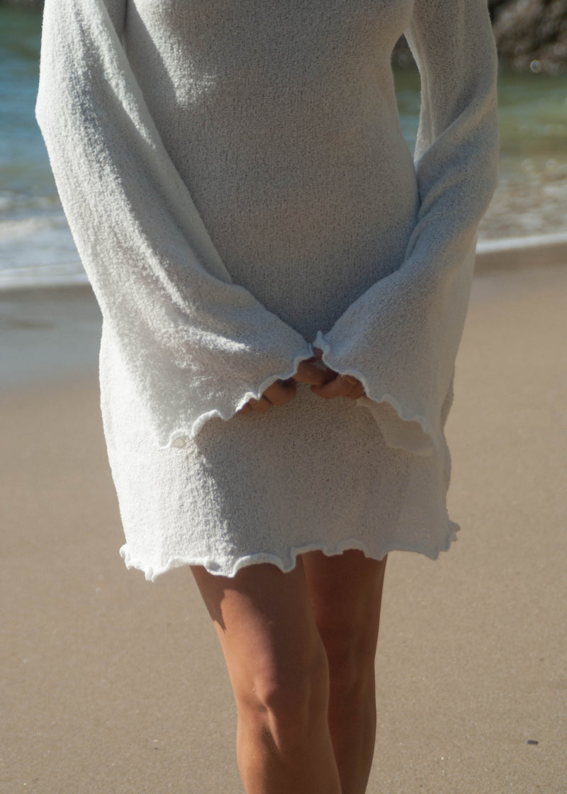 Sunrise Knit Mini Dress - Ivory