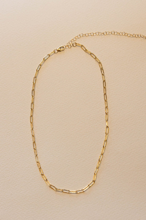 Crescent Charm Necklace - 14K GF