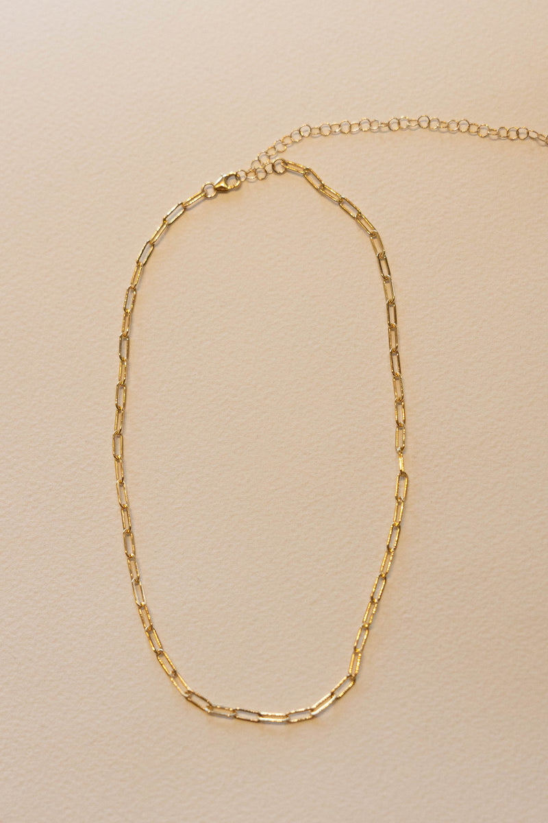 Crescent Charm Necklace - 14K GF