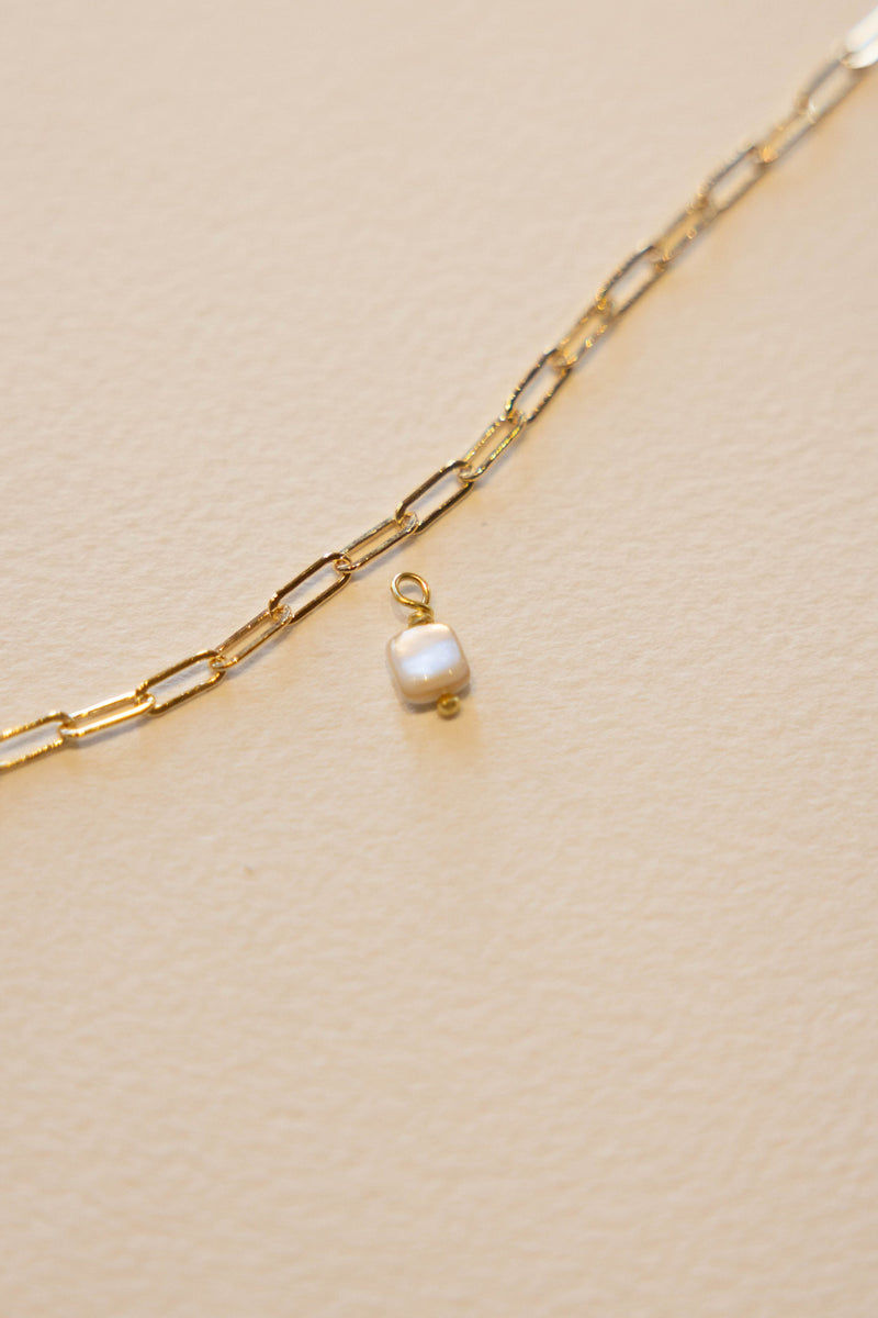 Shell Mini Bead Charm - 14K GF