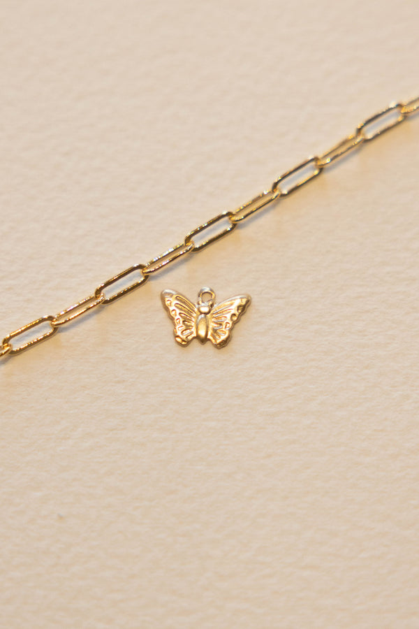 Small Butterfly Charm - 14K GF