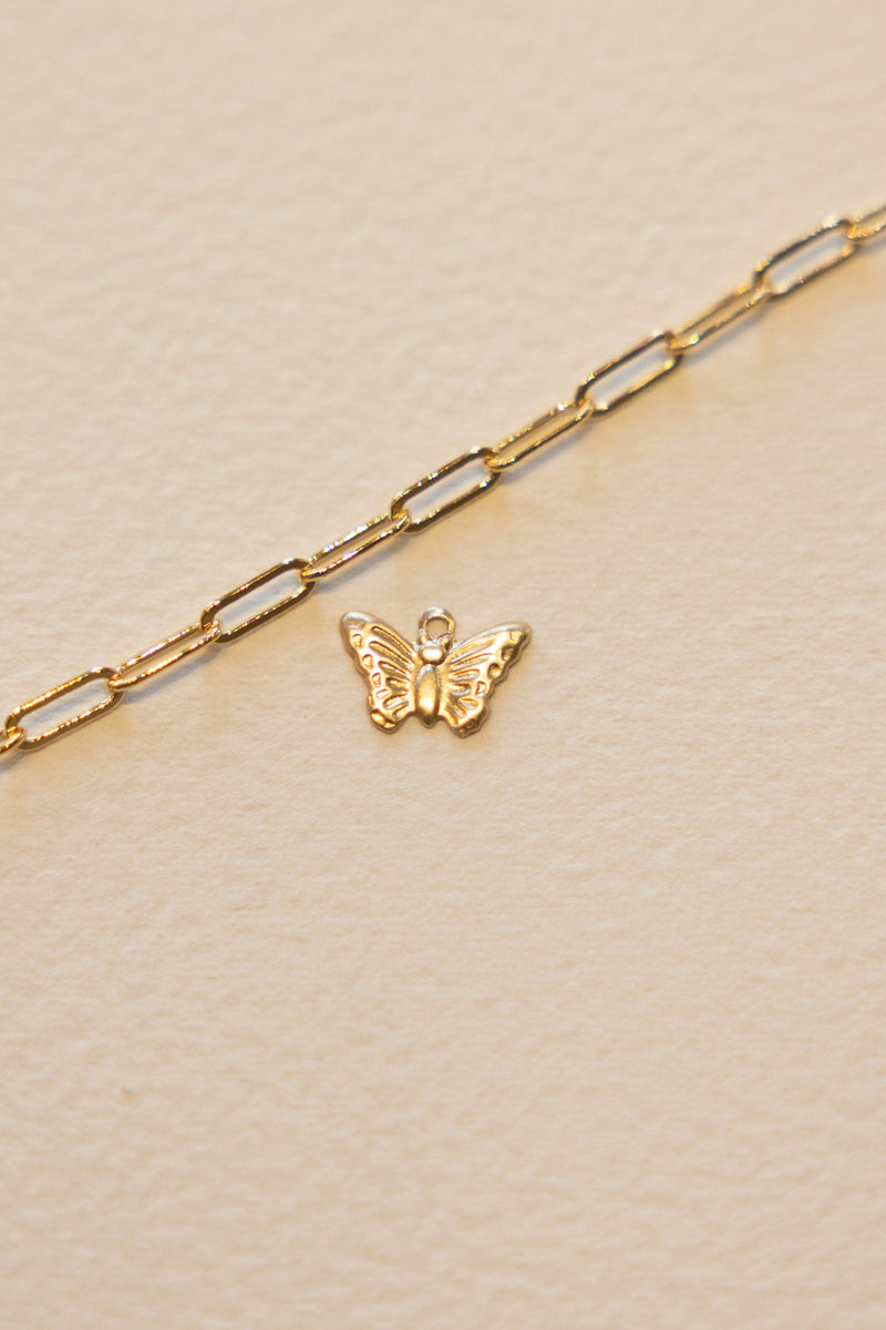 Small Butterfly Charm - 14K GF