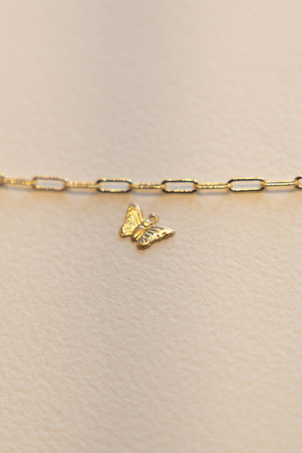 Small Butterfly Charm - 14K GF