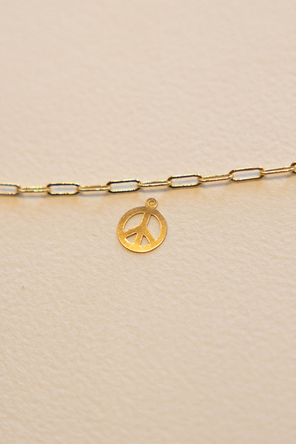 Peace Charm - 14K GF