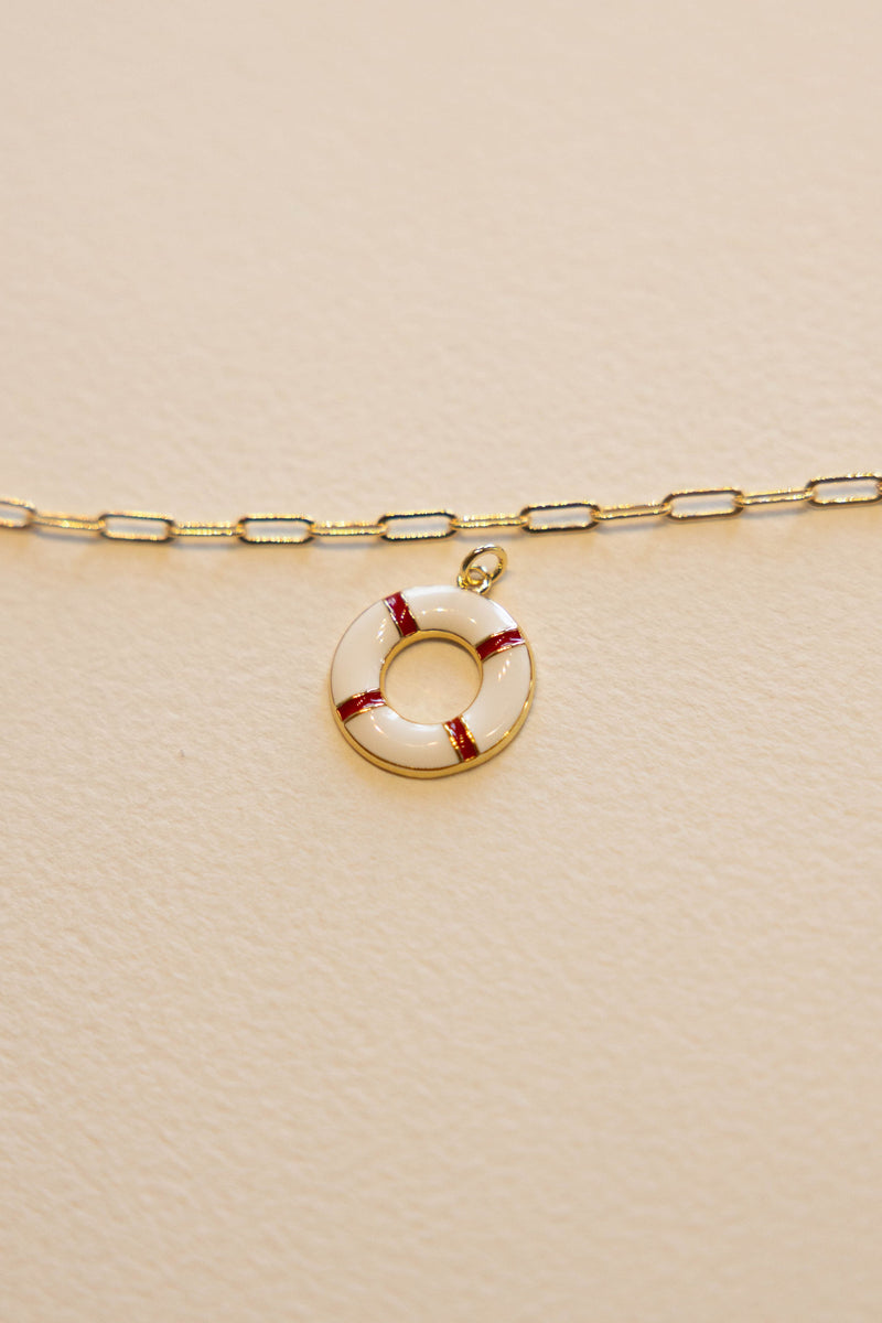 Life Saver Charm- 14K GF