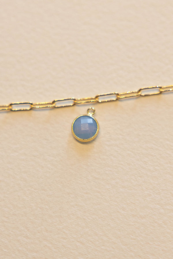 March Birthstone Charm - 14k GF