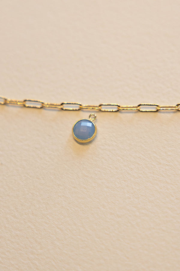 March Birthstone Charm - 14k GF