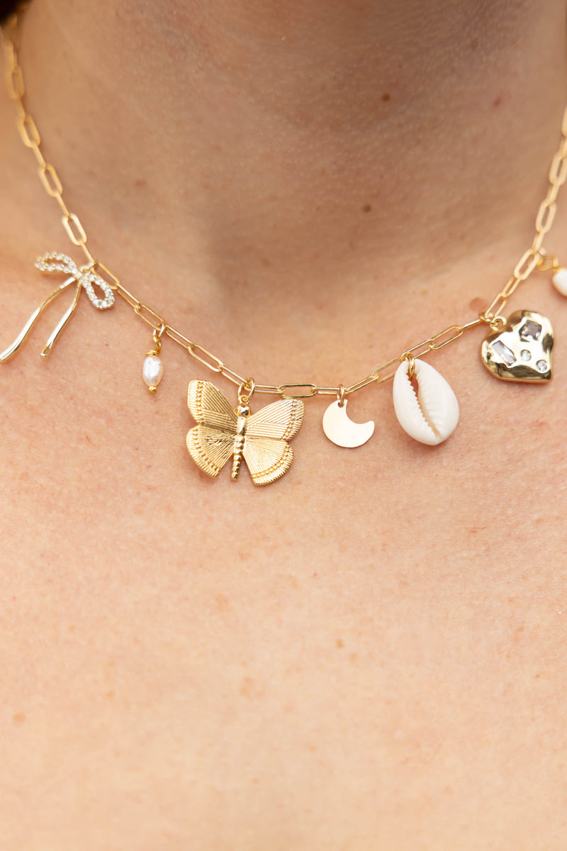 Large Butterfly Charm - 14K GF