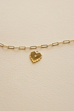 Sparkle Heart Charm - 14K GF