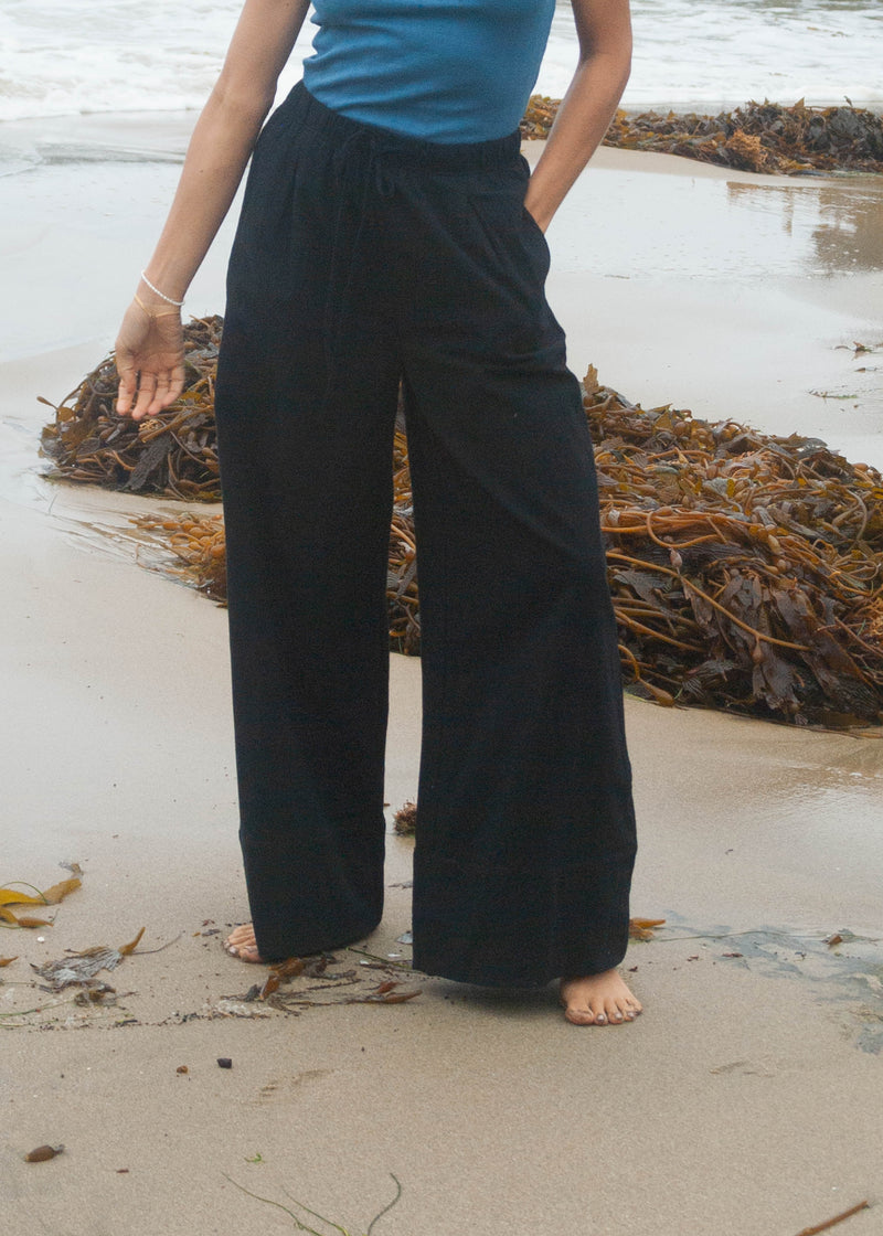 Elm Wide Leg Pant - Black