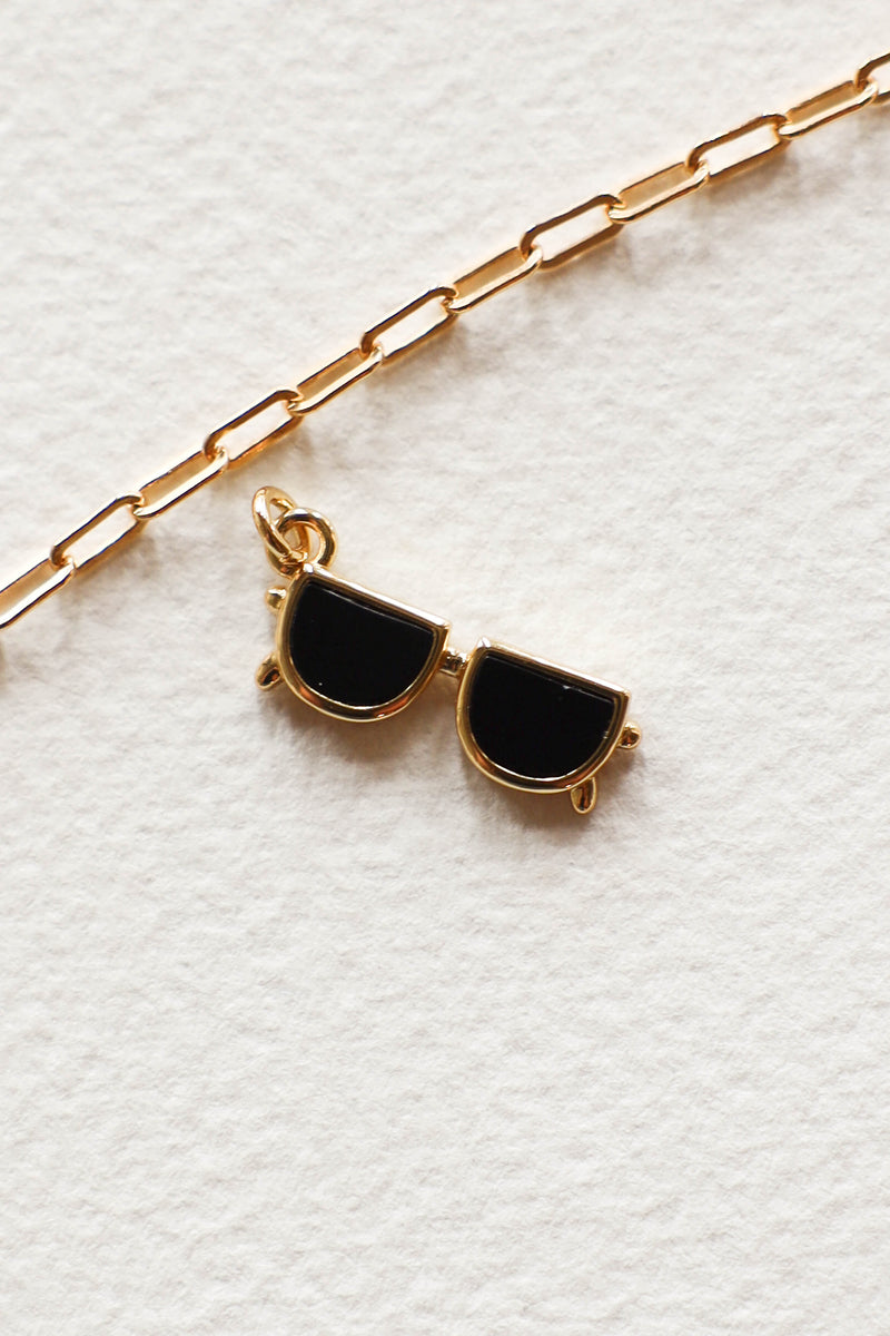 Black Sunglasses Charm - 14K GF