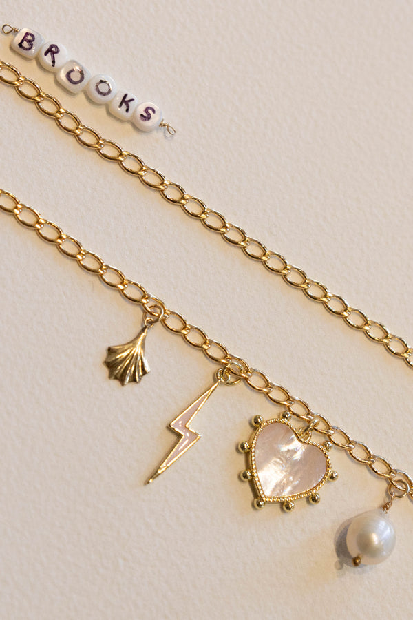 Brooks Charm Bracelet - 14K GF