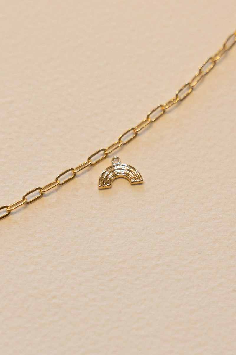 Small Rainbow Charm - 14K GF