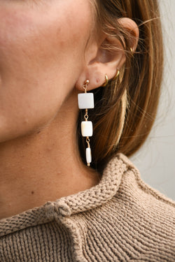 Shell Quad Earring- 14K GF