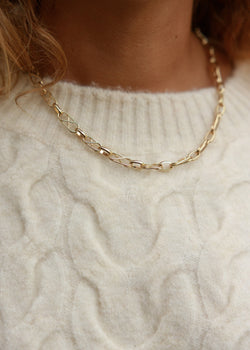 gold plated chain necklace