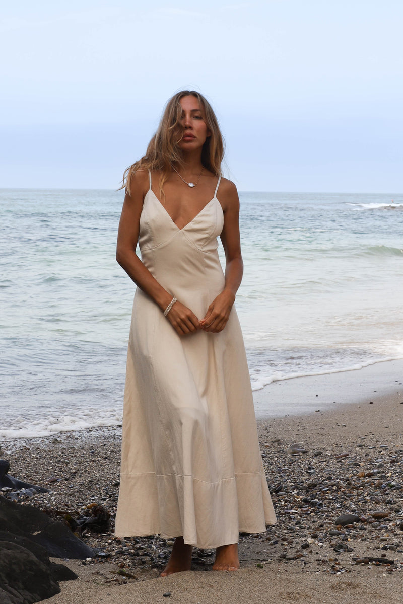 Island Linen Maxi Dress