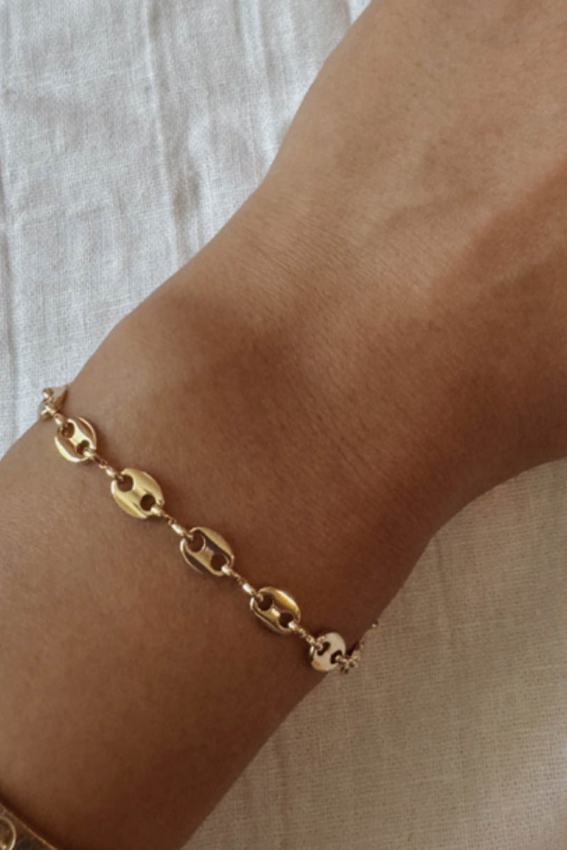 mariner chain gold filled bracelet