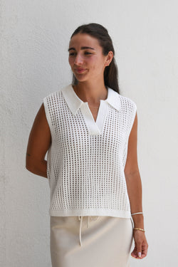 Kenny Knit Collared Top