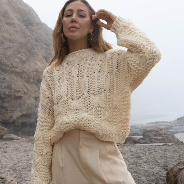 AMĒNAH | Elle Multi Knit Sweater