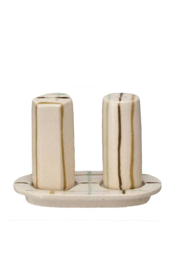 Hand Crafted Salt + Pepper Shaker Set