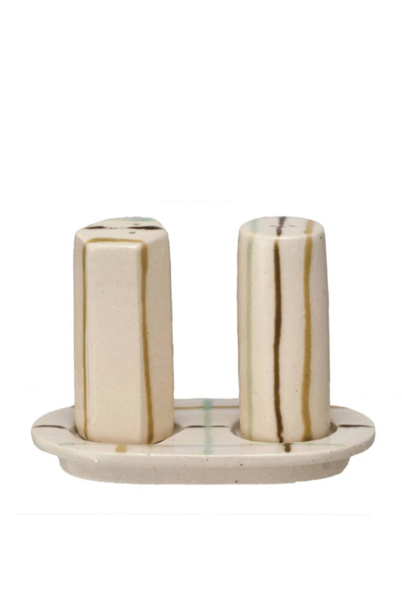 Hand Crafted Salt + Pepper Shaker Set