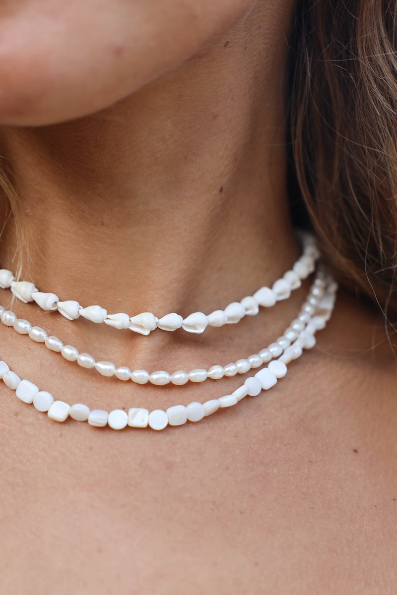 Nugget Pearl Necklace -14K GF