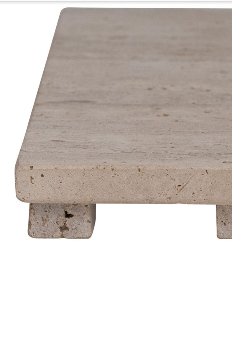 Travertine Footed Board