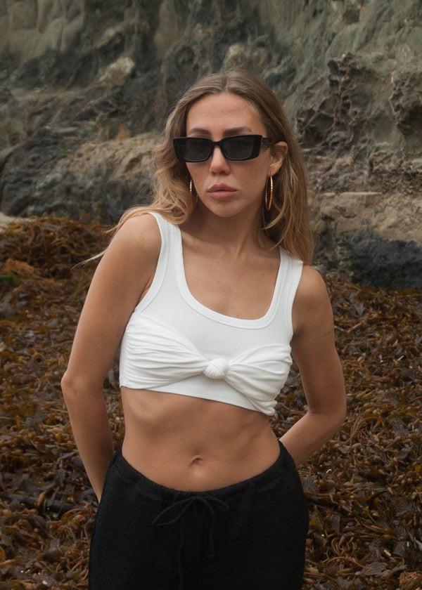 Hilo Knot Front Top - Ivory