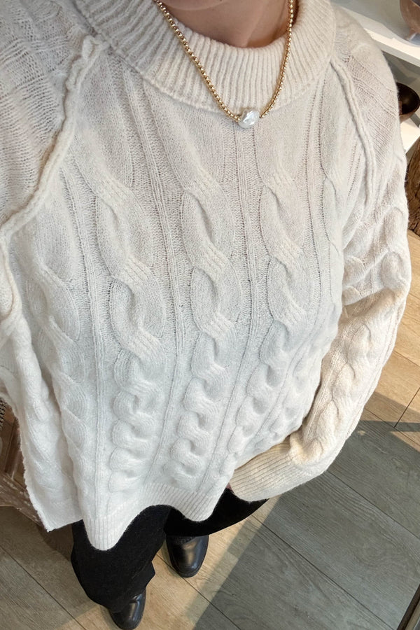 Gabby Cable Knit Sweater