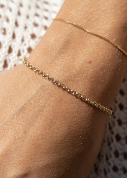 14k gold filled dainty bracelet