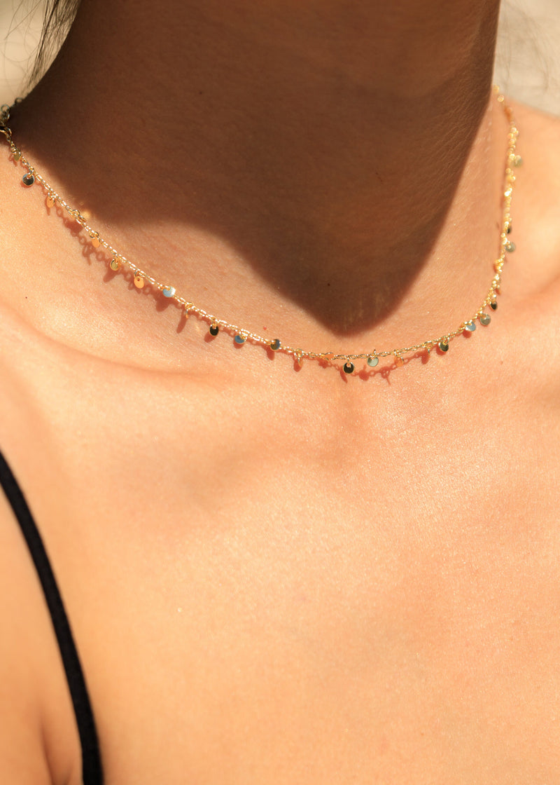 Dainty 14K Gold Chain Choker, Chain Necklace for Women, Minimalist