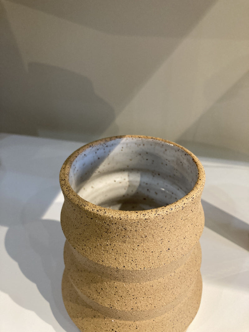 ceramic geometric vase