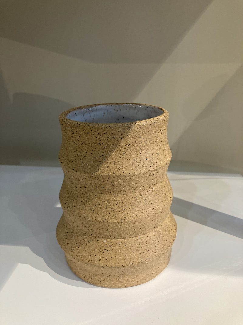 locally made geometric vase