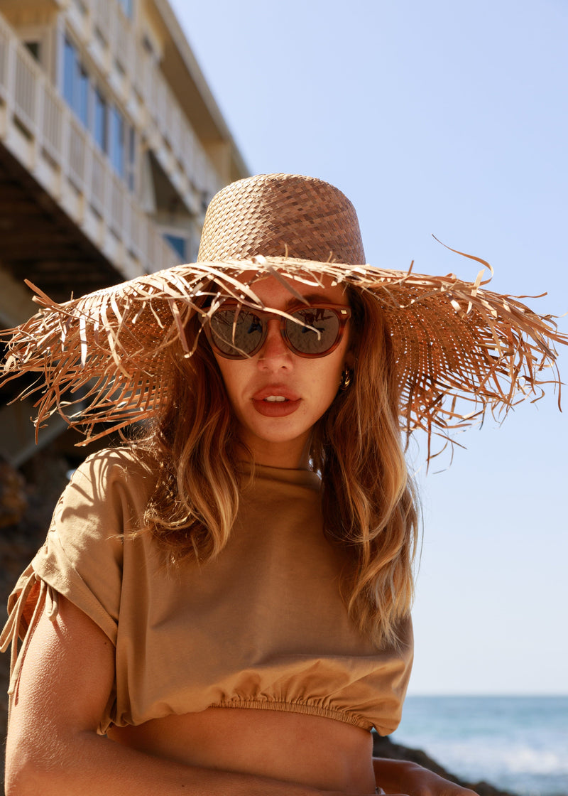 sustainable straw  womens fashion hat