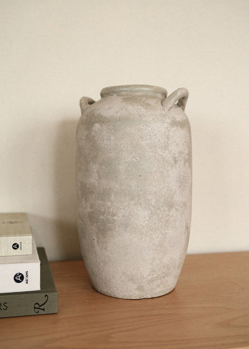 large neutral home decor vase