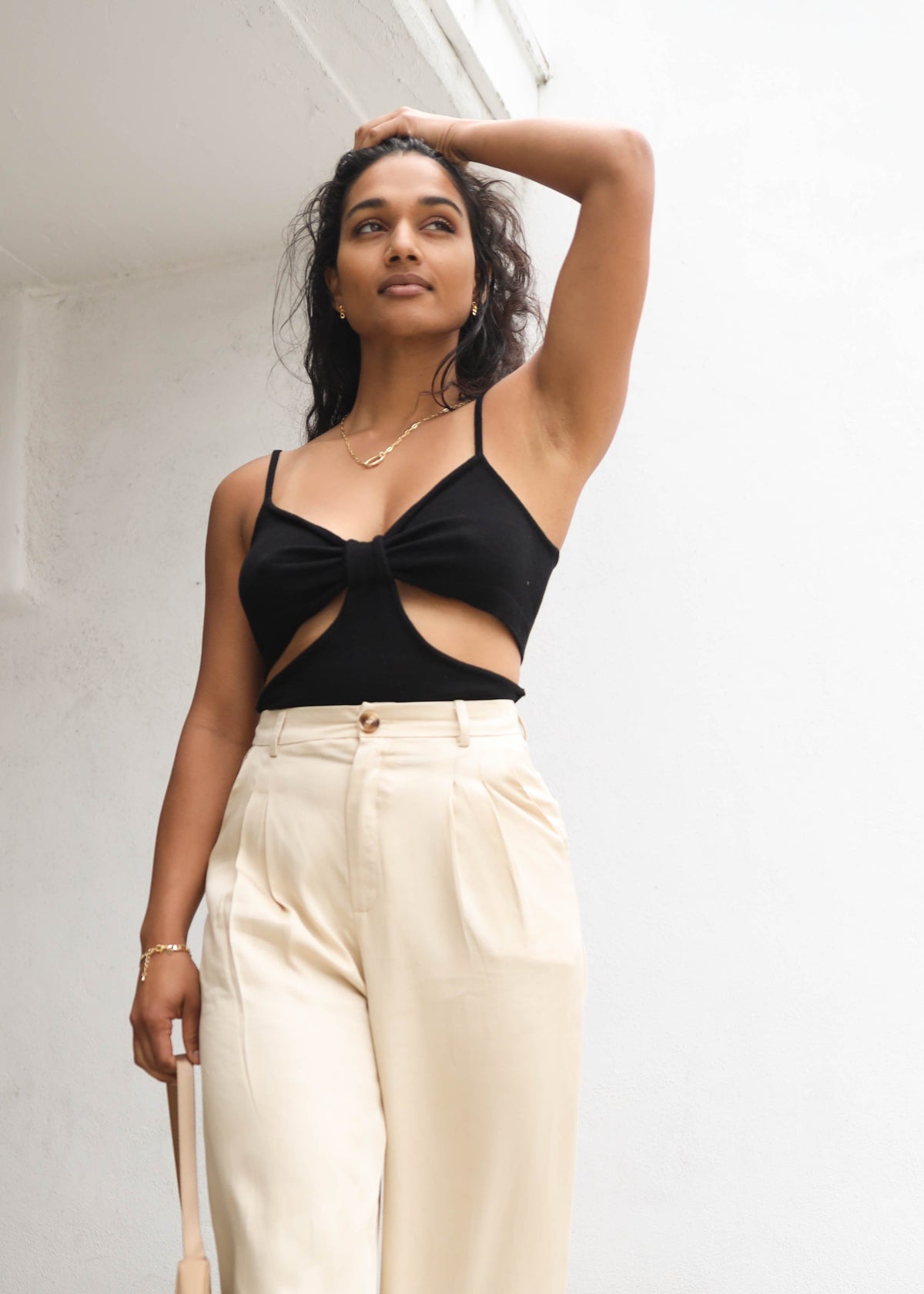 AMĒNAH | Jamie Thick Knit Tank - Olive