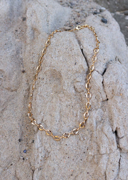 gold chain minimal womens necklace
