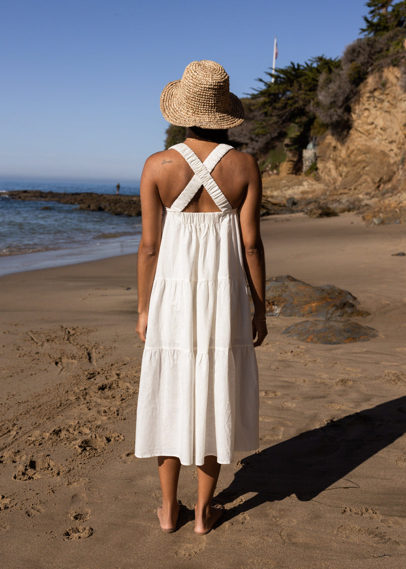 San Remo Linen Blend Dress – AMĒNAH