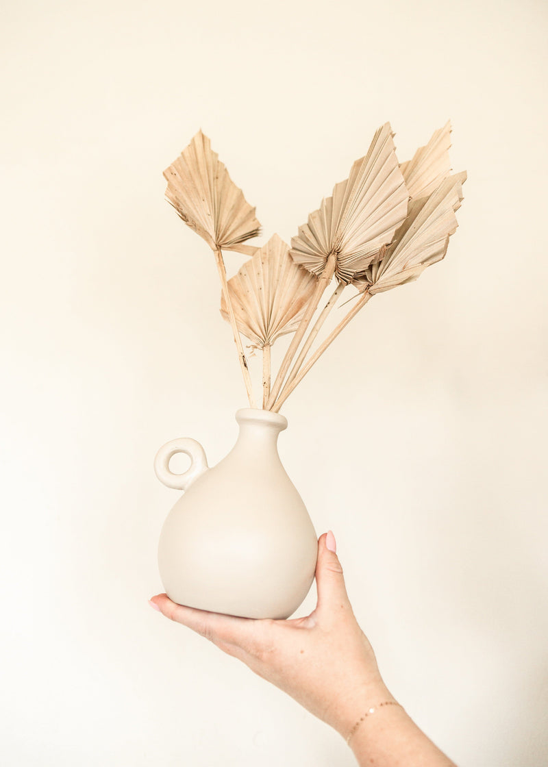small minimal neutral vase