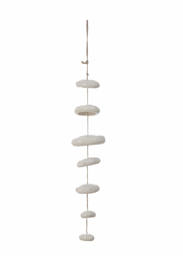 Hanging Stoneware Sculture - White